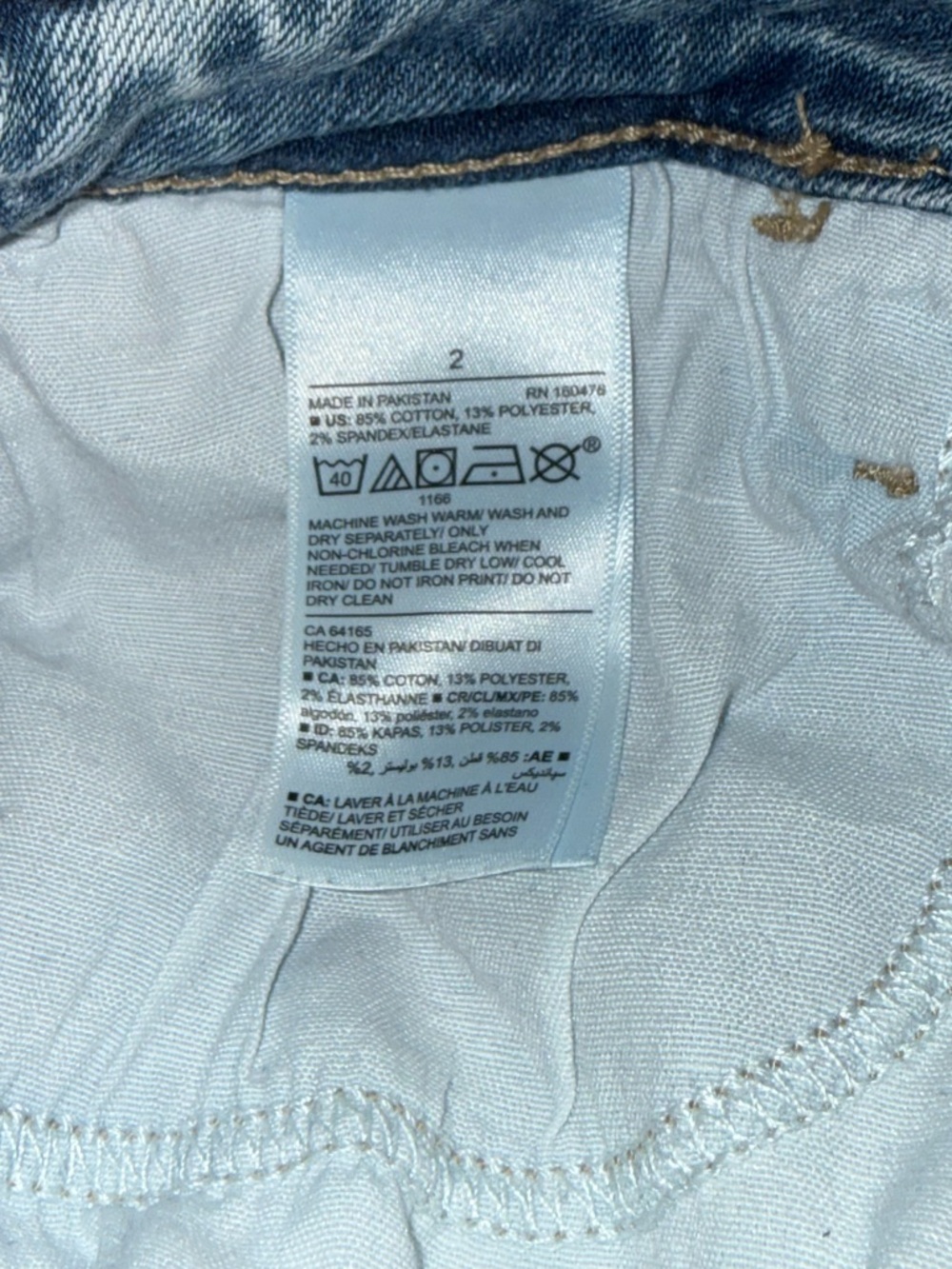 Old Navy Rockstar Super Skinny Mid-Rise Stonewash Jeans Size 2 - Picture 9 of 12